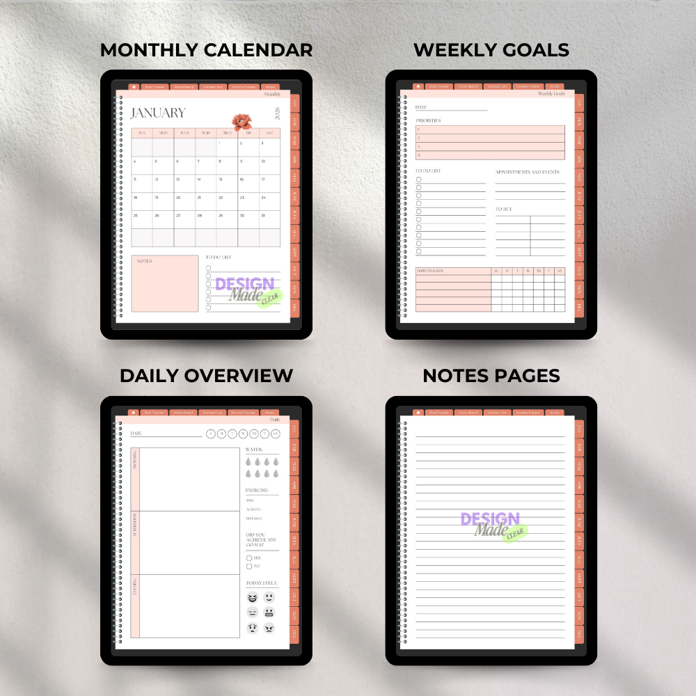 Orange 2026 Digital Planner