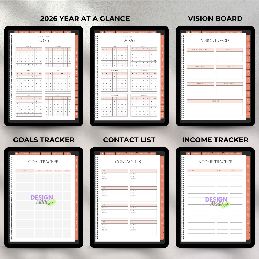 Orange 2026 Digital Planner