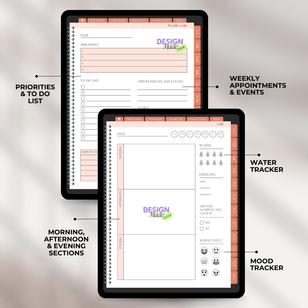 Orange 2026 Digital Planner