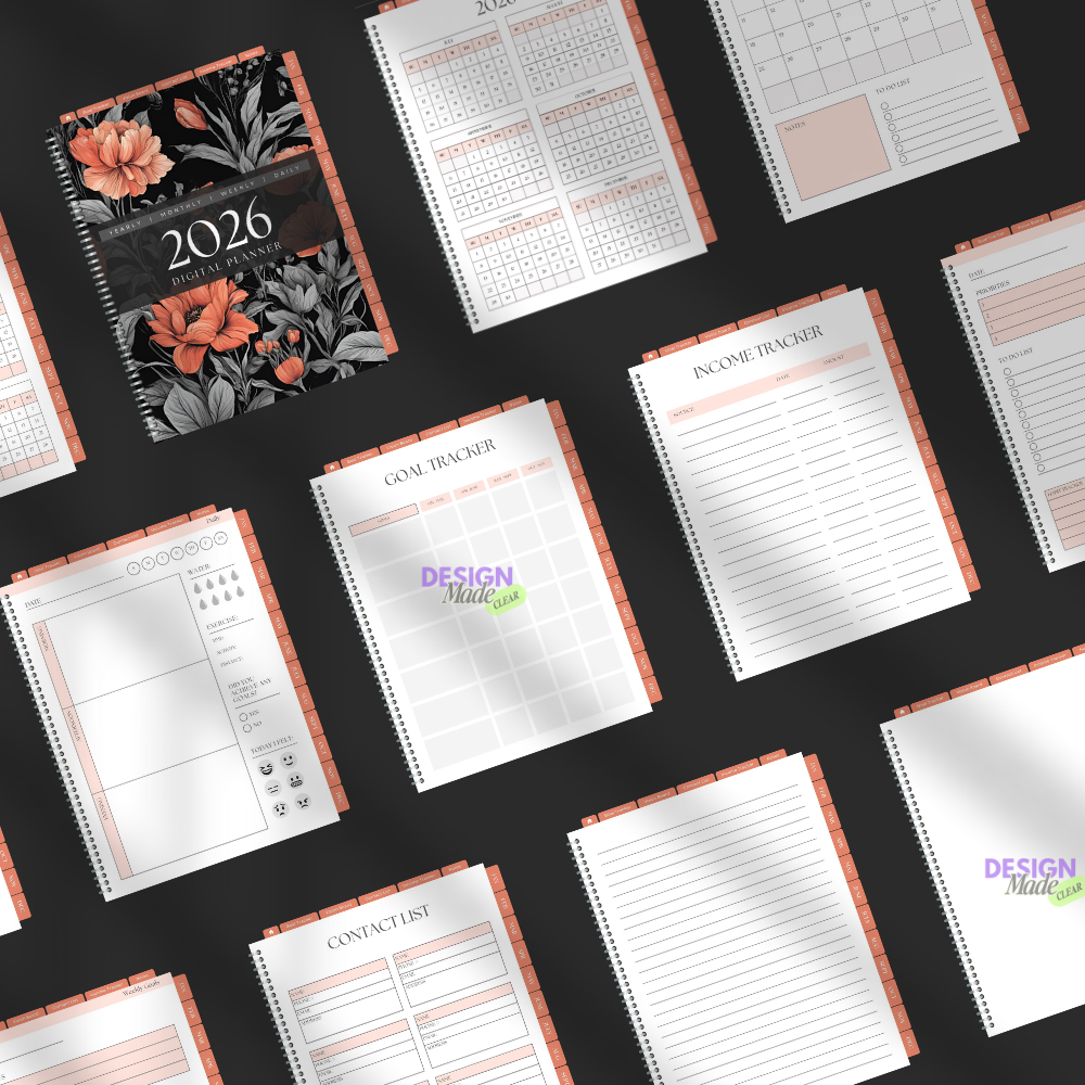 Orange 2026 Digital Planner