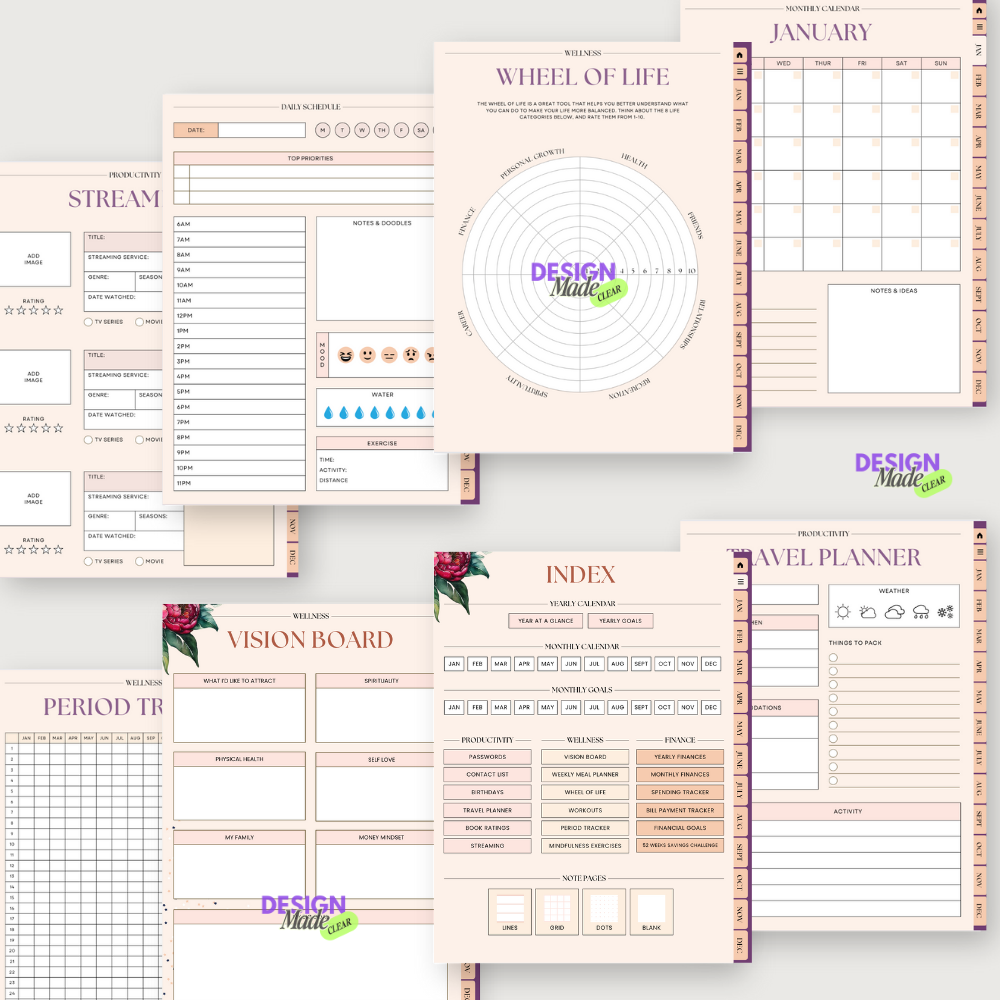 Aesthetic Girl Digital Planner