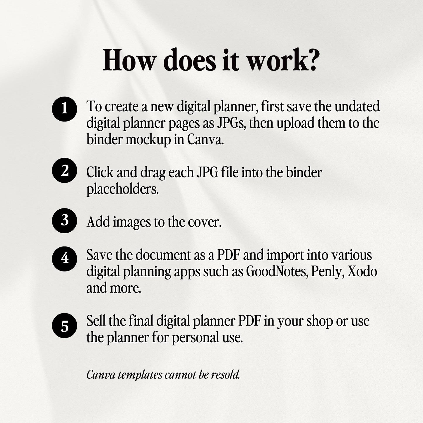Canva Digital Planner Horizontal Binder Template