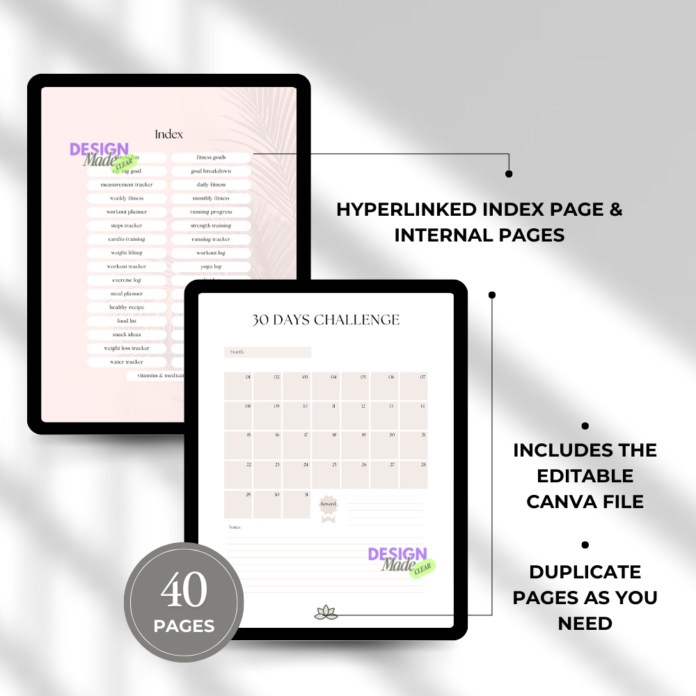 Fitness Digital Planner