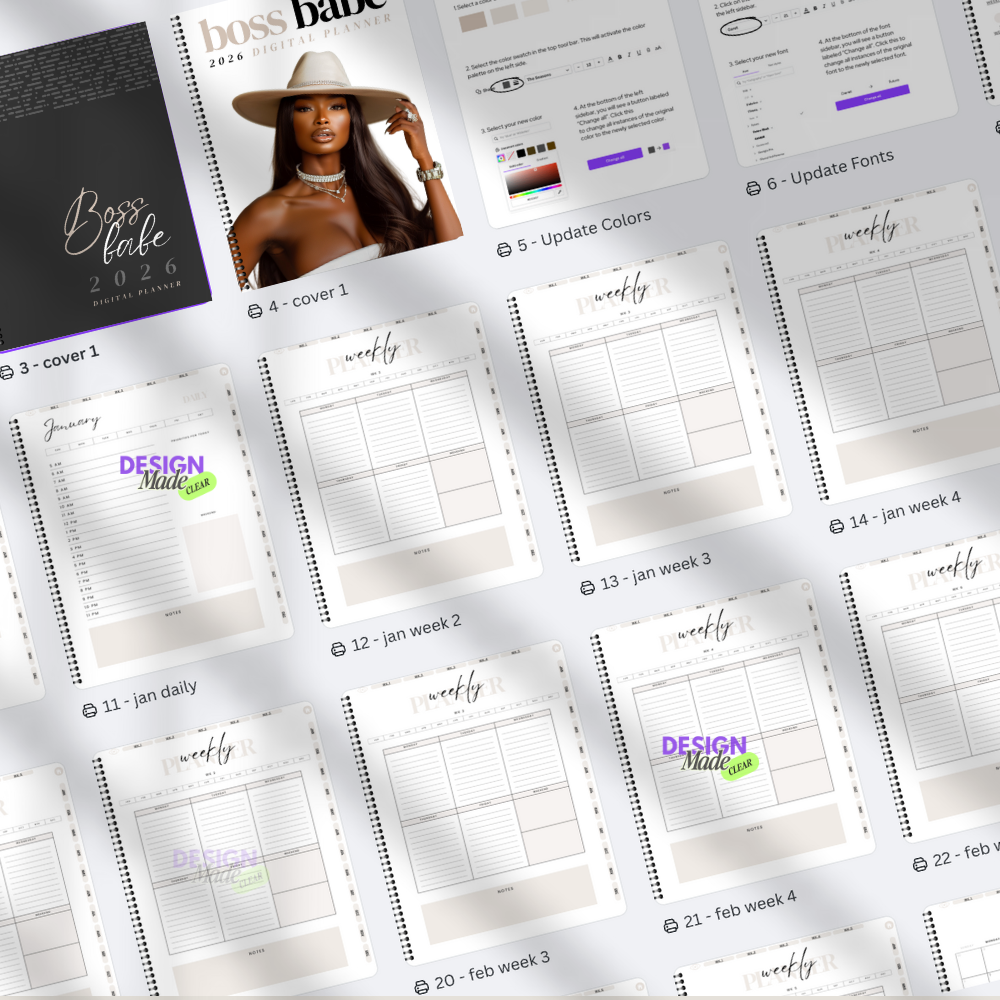 2026 Boss Babe Digital Planner