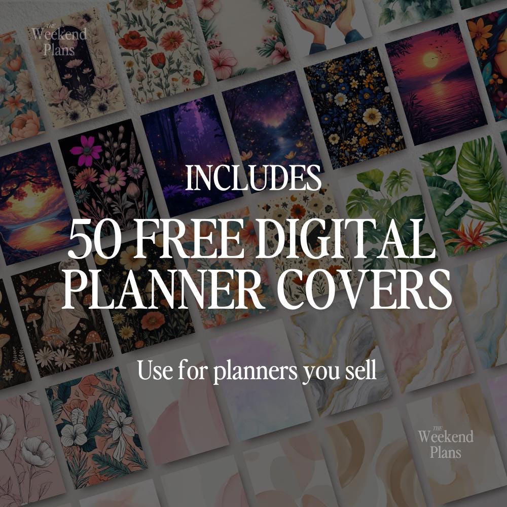 Canva Digital Planner Horizontal Binder Template
