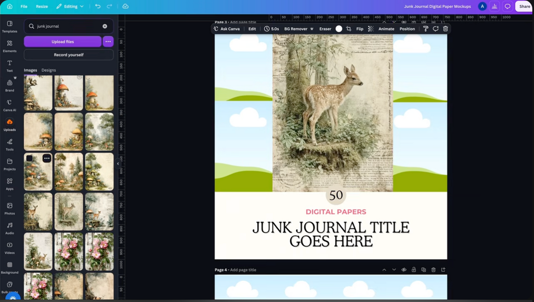 How to Create Junk Journal Papers to Sell on Etsy with AI
