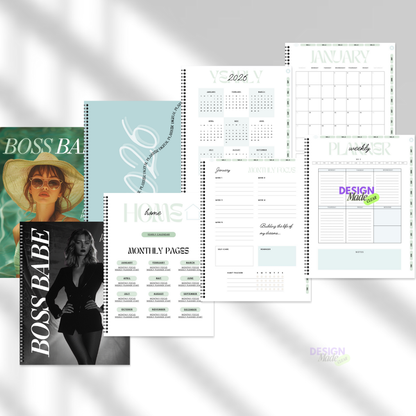 2026 Boss Babe Digital Planner - Turquoise