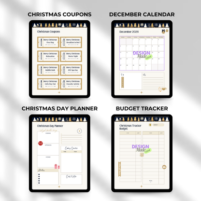 2026 Blue Christmas Digital Planner