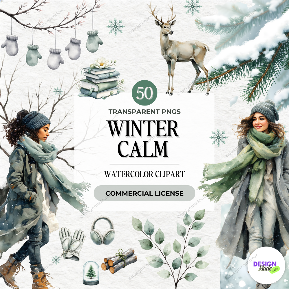 300+ Watercolor Clipart PNG Bundle