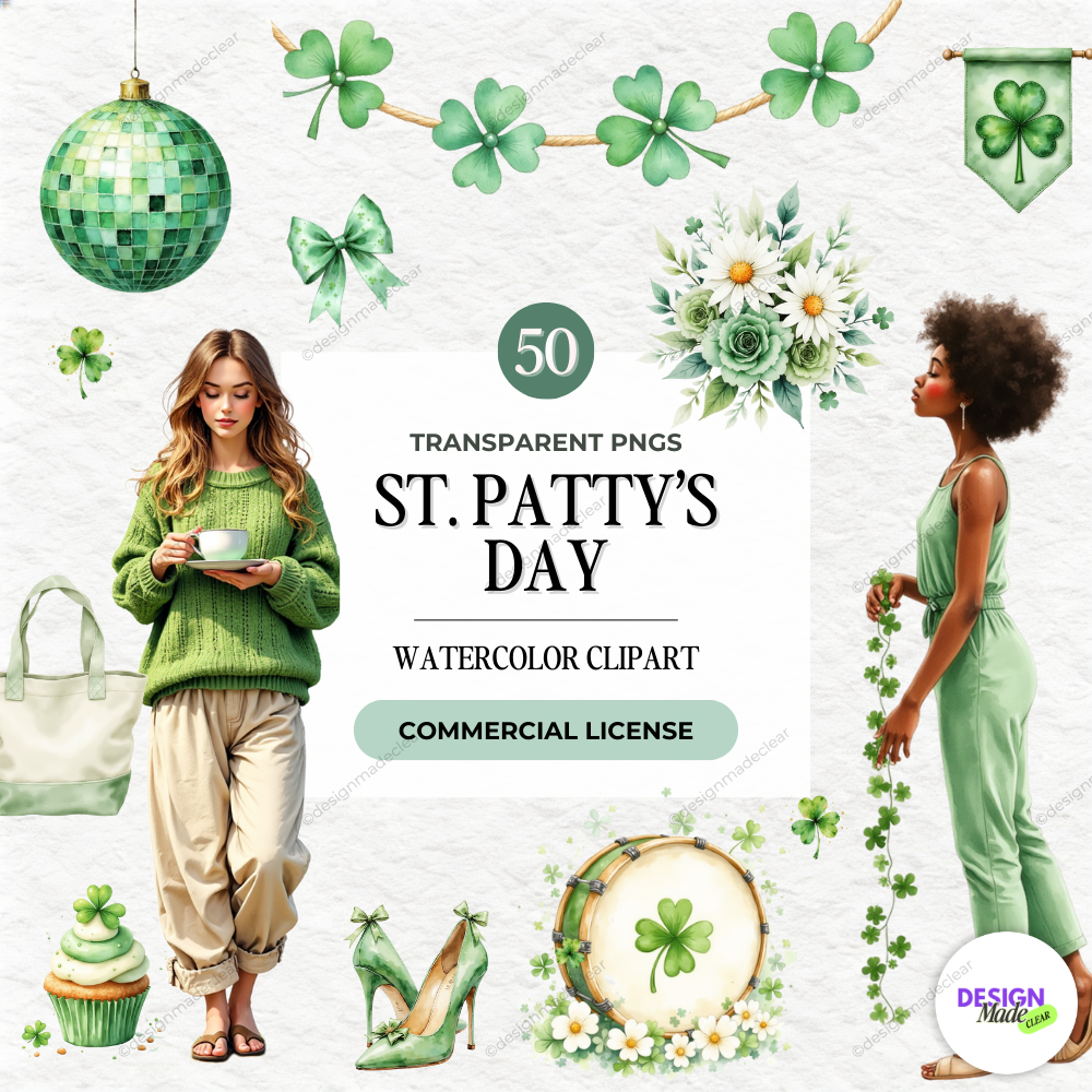 300+ Watercolor Clipart PNG Bundle