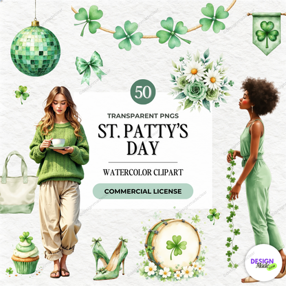 300+ Watercolor Clipart PNG Bundle