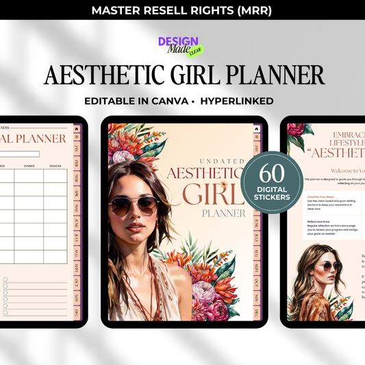Aesthetic Girl Digital Planner