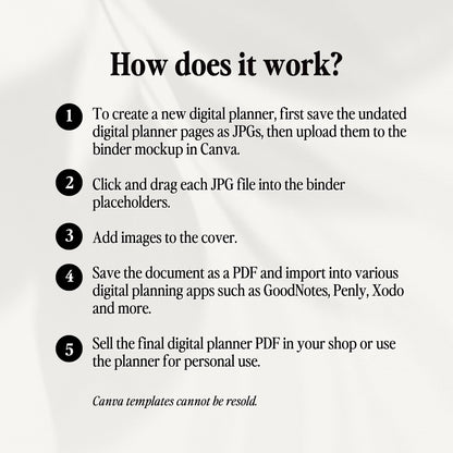 Canva Digital Planner Horizontal Binder Template