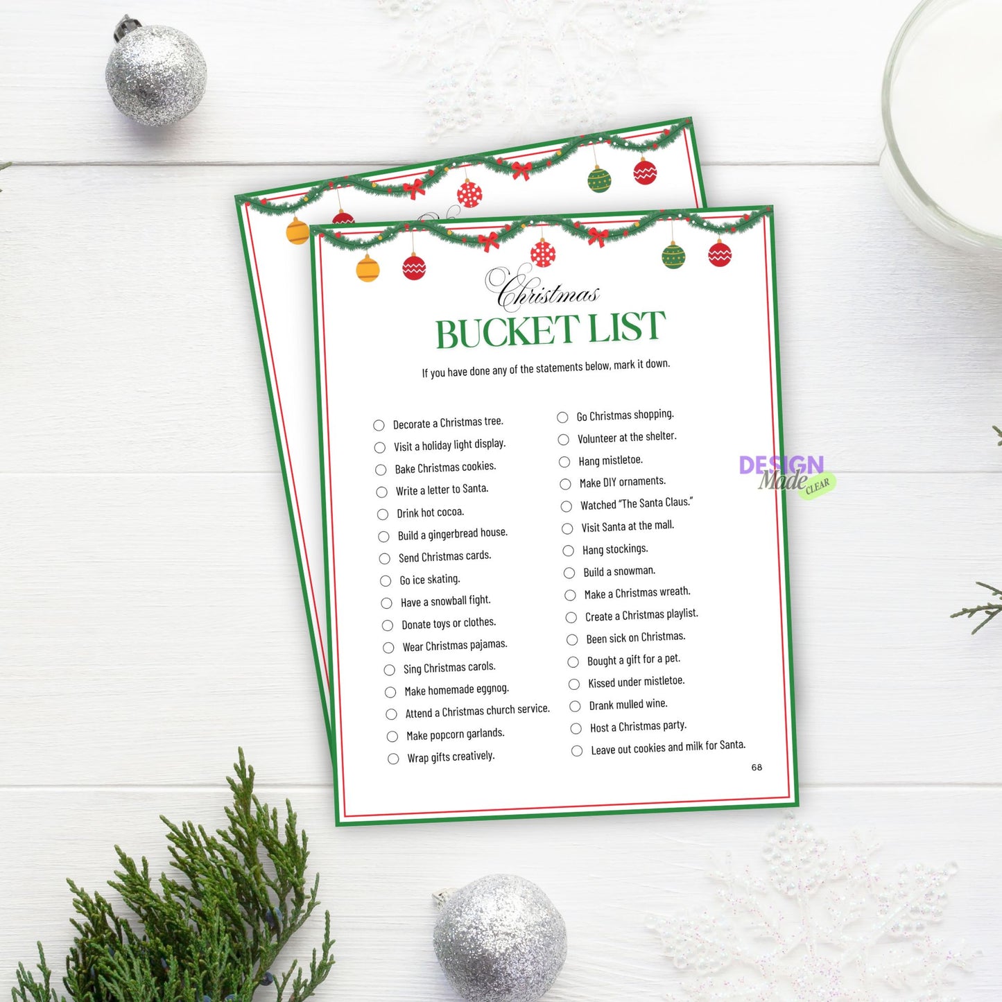 Christmas Games Printable with Resell Rights