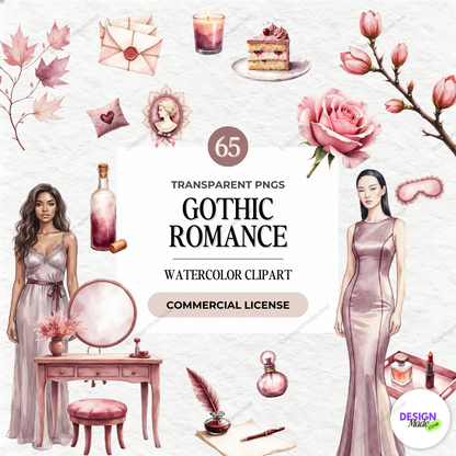 300+ Watercolor Clipart PNG Bundle