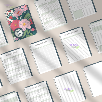 Green and Pink 2026 Digital Planner