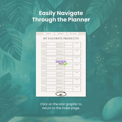 Self-Care Digital Planner