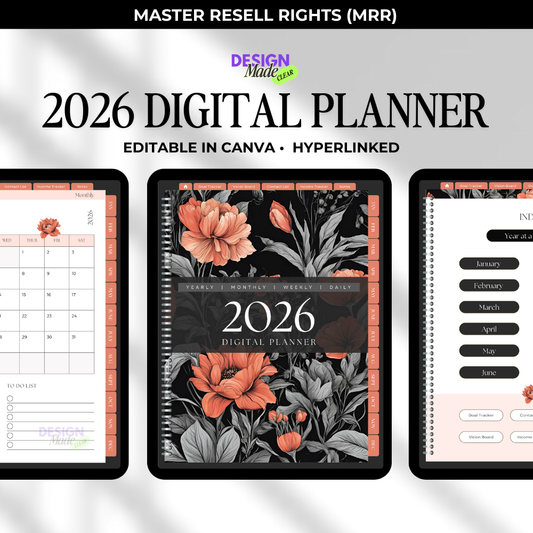 Orange 2026 Digital Planner